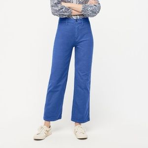 J crew slim wide leg pants in washed canvas